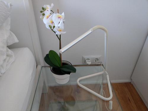 Das rote Schlafzimmer - City-Apartment-Hamburg.de